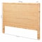 Bali & Pari Adelyn Modern Bohemian Natural Brown Rattan and Mahogany Wood King Size Headboard 235-13174-ZORO - alternate 3